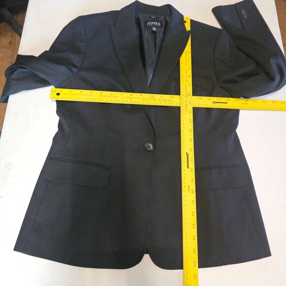 Jones New York Black Blazer Jacket Single breasted Single Button Women's 10 3402 - Picture 7 of 8